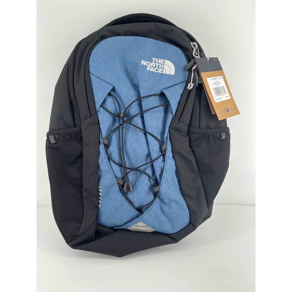 NWT The North Face Jester Backpack Blue Heather Black NF0A5IW38F2-OS Mens OS